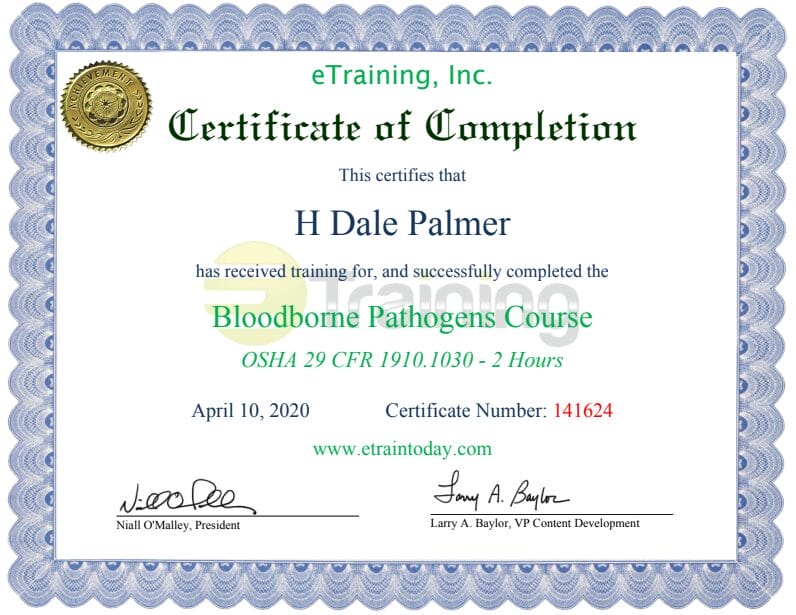 Bloodborne Pathogens