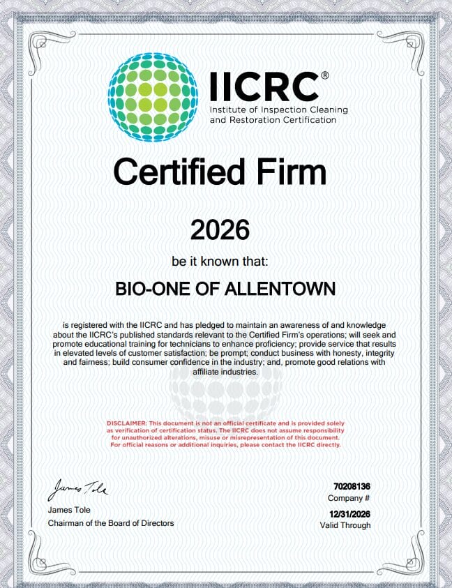 IICRC Certified Firm